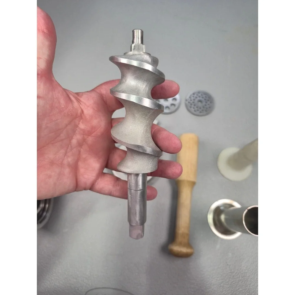KitchenAid Metal Food Grinder Attachment Set with Sausage Stuffer Tubes & Plates